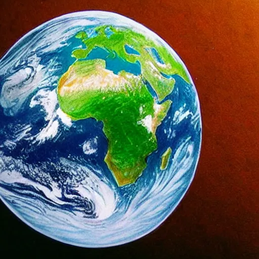 Image similar to the earth in drawing