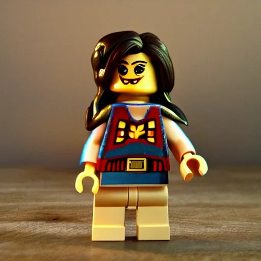 Image similar to link as warhammar minifigure, Photorealism, cinematic lights, 35mm