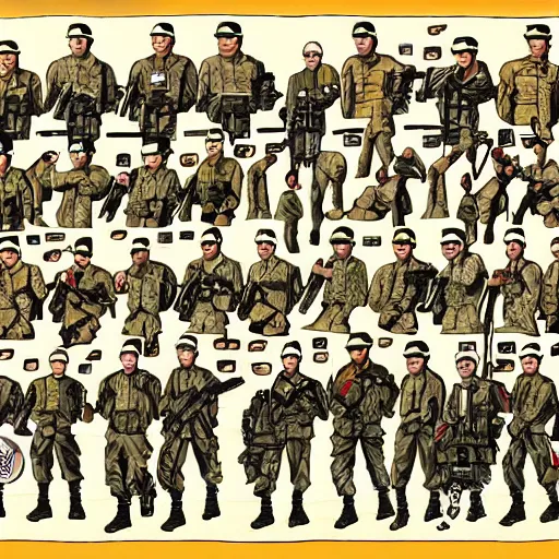 Image similar to united states military drawn by kousaki