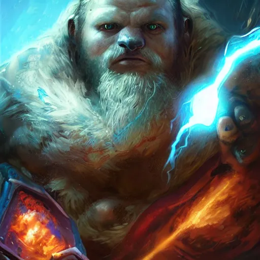 Prompt: portrait of sloth as zeus the god of thunder, league of legends amazing splashscreen artwork, gears of war, splash art, natural light, elegant, photorealistic facial features, intricate, fantasy, detailed face, atmospheric lighting, anamorphic lens flare, cinematic lighting, league of legends splash art, hd wallpaper, ultra high details by greg rutkowski