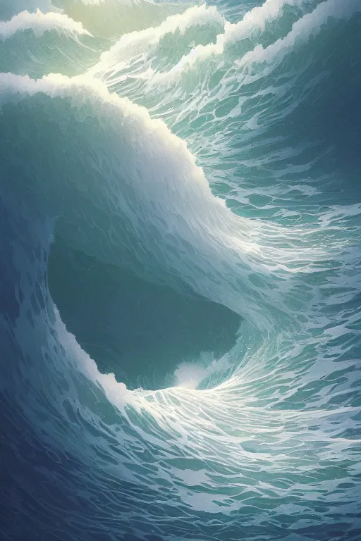 Prompt: detailed 3d render of a wave rising up to meet the stars, highly detailed, digital painting, concept art, smooth, sharp focus, illustration, art by studio ghibli and william adolphe bouguereau and raphael and artgerm and beeple