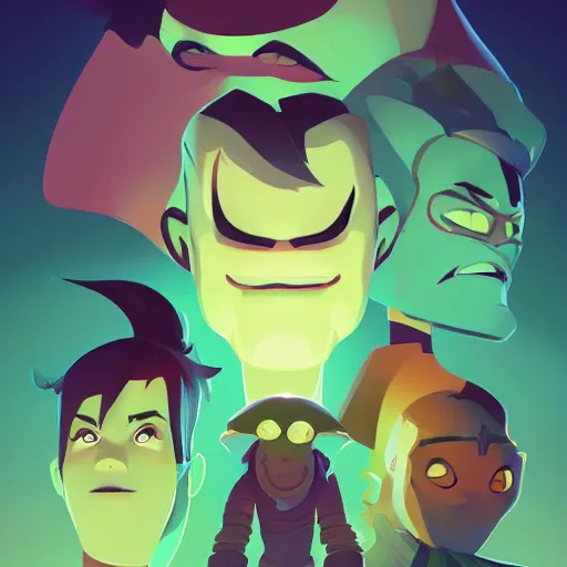 Image similar to face icon stylized minimalist toxic crusaders, loftis, cory behance hd by jesper ejsing, by rhads, makoto shinkai and lois van baarle, ilya kuvshinov, rossdraws global illumination