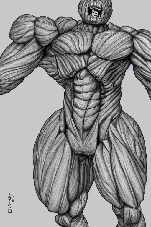 Image similar to a humanoid figure broccoli man, muscular, full body, highly detailed, digital art, sharp focus, trending on art station, anime art style