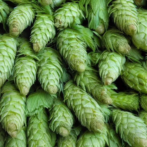 Prompt: pattern of hop cones