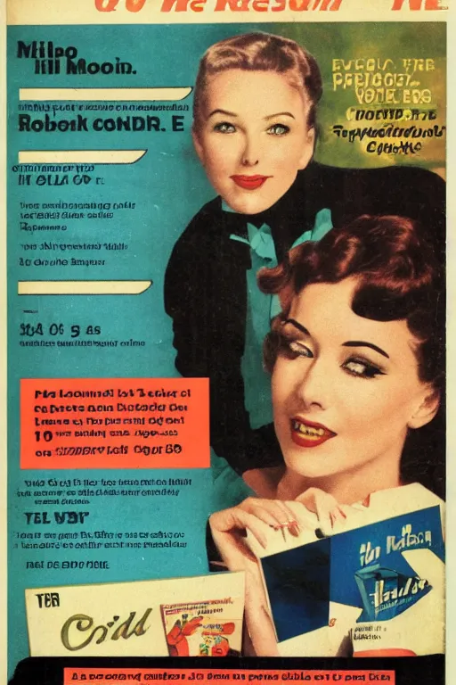 Image similar to retro magazine advertisement for mild covid