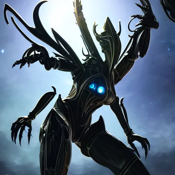 Image similar to highly detailed giantess shot exquisite warframe fanart, looking up at a giant 500 foot tall beautiful stunning saryn prime female warframe, as a stunning anthropomorphic robot female dragon, looming over you, camera looking up, posing elegantly, sharp claws, robot dragon feet, intimidating, proportionally accurate, anatomically correct, two arms, two legs, camera close to the legs and feet, giantess shot, ground view shot, cinematic low shot, high quality, captura, realistic, professional digital art, high end digital art, furry art, macro art, giantess art, anthro art, DeviantArt, artstation, Furaffinity, 3D realism, 8k HD render, epic lighting, depth of field