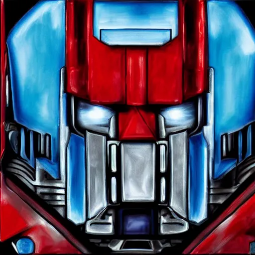 Image similar to portrait of a optimus prime