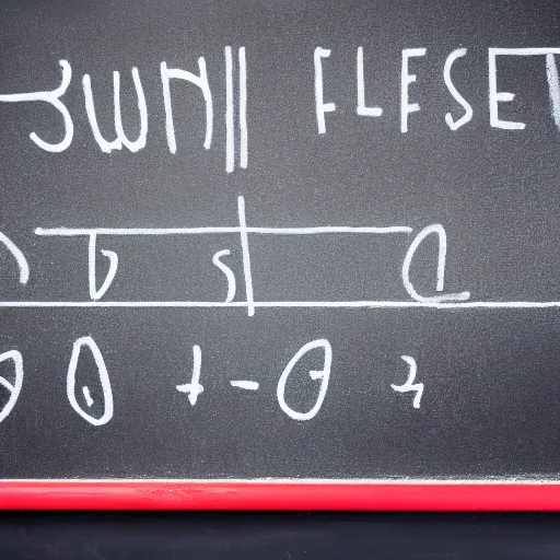 Image similar to physics equations written in chalk on a blackboard