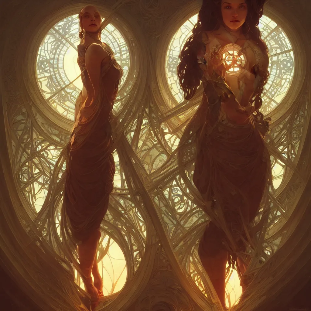 Prompt: symmetry seamless, scifi fantasy, window intricate, elegant, highly detailed, digital painting, artstation, concept art, smooth, sharp focus, illustration, art by artgerm and greg rutkowski and alphonse mucha