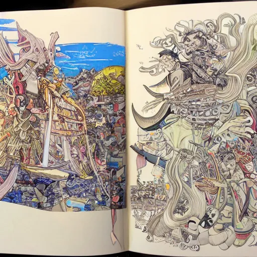 Image similar to amazing sketchbook tour by Terada Katsuya, koji morimoto, tatsuyuki tanaka