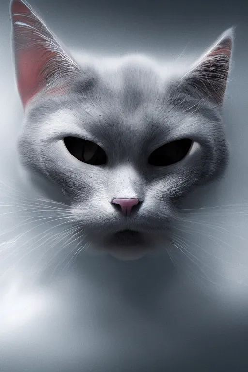 Prompt: scary ghost cat, ultra realistic, concept art, intricate details, highly detailed, photorealistic, octane render, 8 k