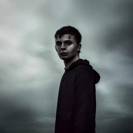 Prompt: award-winning portrait photo of a random person, atmospheric background, dramatic lighting