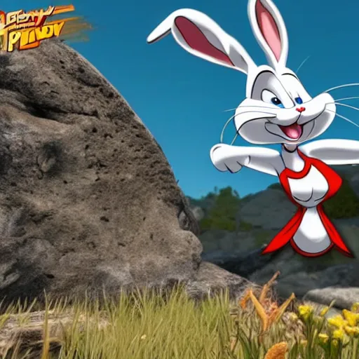 Image similar to bugs bunny screenshot from apex legends play of the game