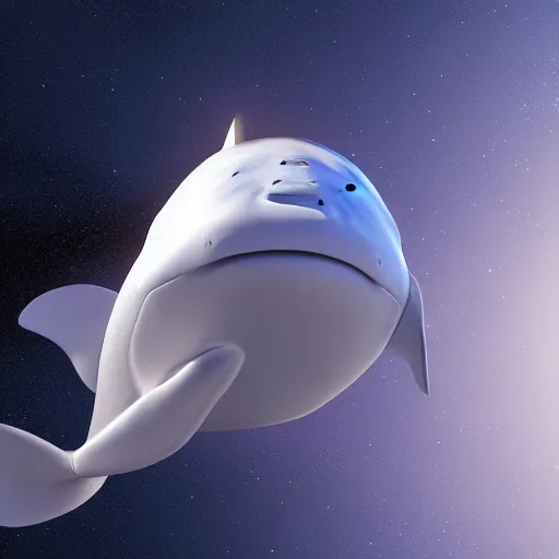 Prompt: Whale in Space, Hyper realistic 8k