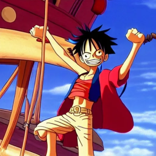 Prompt: luffy in Treasure Planet movie