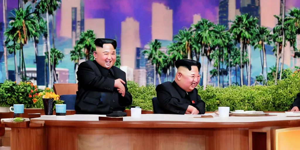 Image similar to kim jong-un on the ellen show