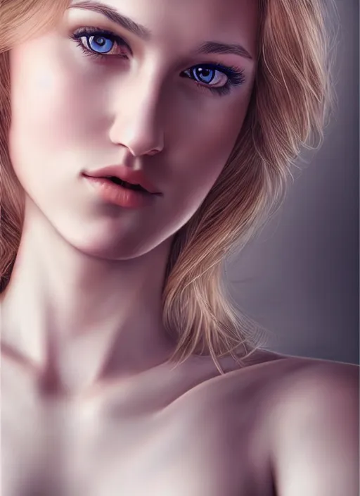 Prompt: a gorgeous norwegian female photo, professionally retouched, soft lighting, realistic, smooth face, full body shot, torso, dress, perfect eyes, sharp focus on eyes, 8 k, high definition, insanely detailed, intricate, elegant, art by artgerm and mark hall