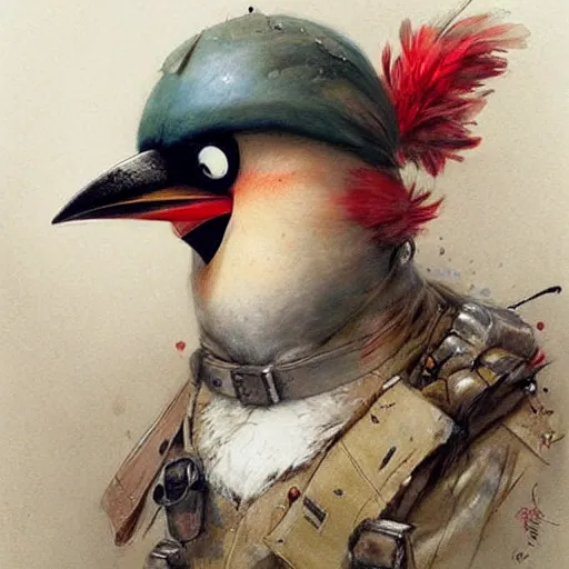 Image similar to ( ( ( ( ( bomb, angry bird. muted colors. ) ) ) ) ) by jean - baptiste monge!!!!!!!!!!!!!!!!!!!!!!!!!!!