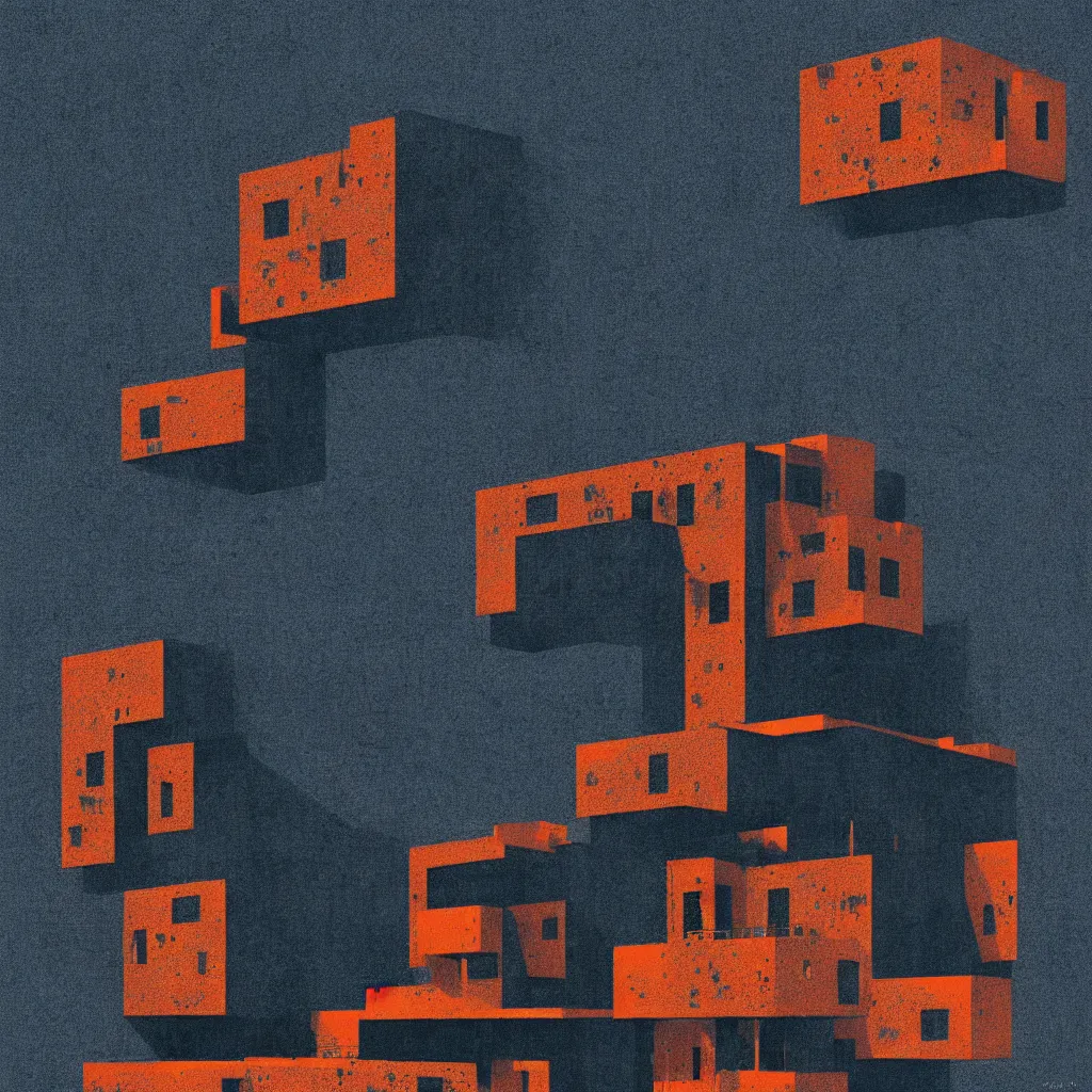 Image similar to rotflmao dog meme, mads berg, karolis strautniekas, film noir, stippled light, dramatic lighting, editorial illustration, detailed, fine texture, matte print, art deco, brutalism, dark blue + dark orange, red, black, ( ( habitat 6 7 background ) )