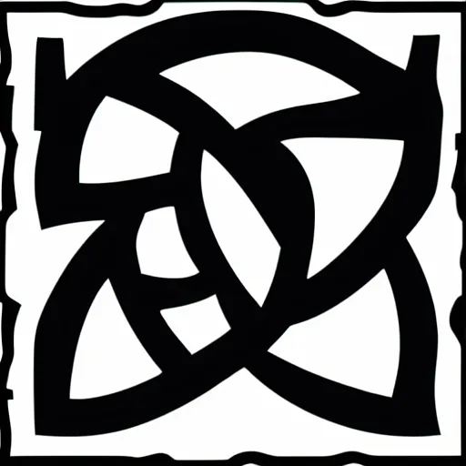 Prompt: trefoil knot icon