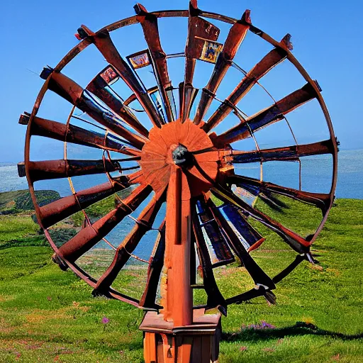 Prompt: wind wheel