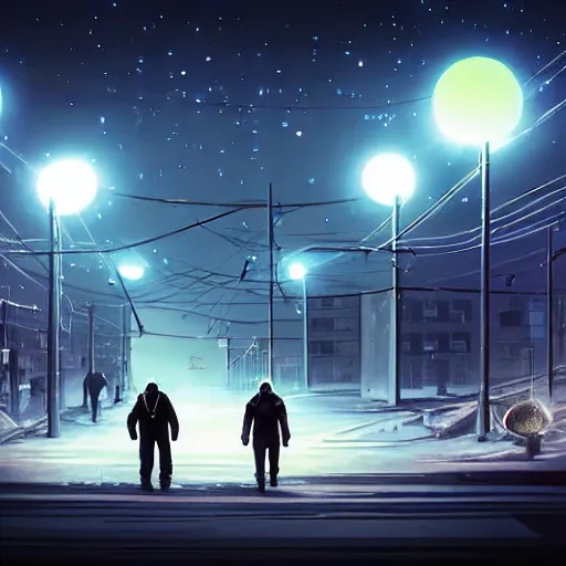 Prompt: diverse people walk past plasma vehicles, long shadows, back from work in a Russian cyberpunk city called Neo Norilsk on the Moon, pitch black sky with stunning bright stars, bright sun, diverse, lively, black sky full of stars, blinding bright sun, sci-fi, lots of flying cars, levitation, cyberpunk outfits, photorealistic, grainy, 35mm, intricate, very very beautiful, elegant, smooth, cinematic, Unreal Engine 5, by Beeple, trending on Artstation HD