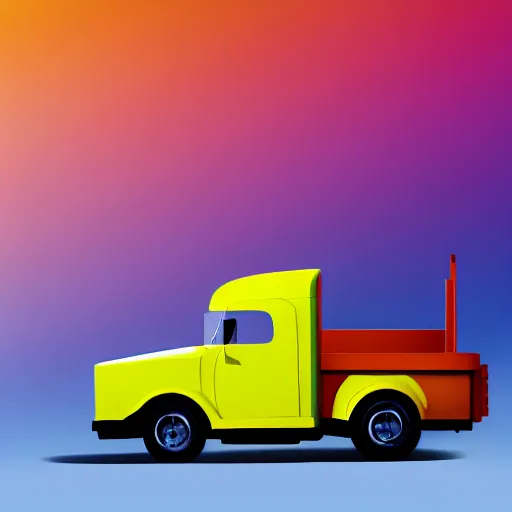 Image similar to a big truck, isolated, gradient background