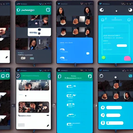 Image similar to UI layout of a social media app