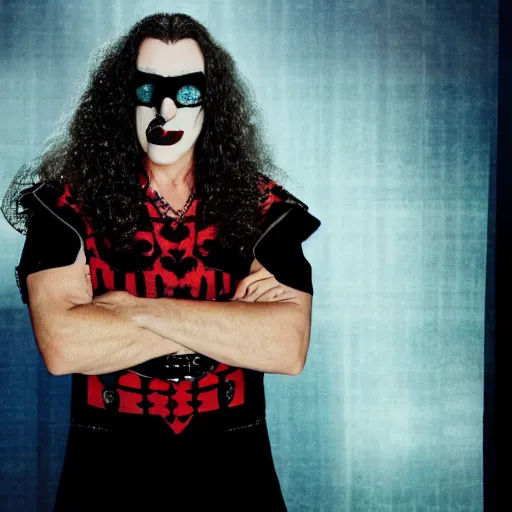 Prompt: a Rammstein show but Weird Al is the singer