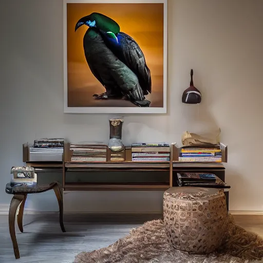 Image similar to interior design inspired by nicobar pigeon, award - winning photograph, canon eos 5 d mark iv, fujifilm x - t 4