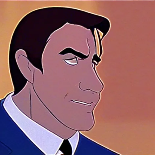 Image similar to steve carell in anastasia, don bluth animation, film still