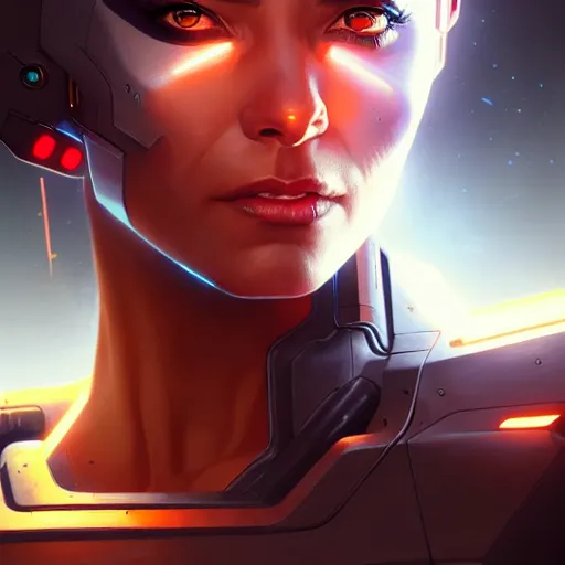 Image similar to cyborg, female, science fiction, portrait, highly detailed, digital painting,, concept art, sharp focus, illustration, art by artgerm and greg rutkowski and magali villeneuve and ilya kuvshinov!