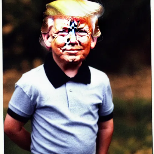 Prompt: Donald Trump as a child