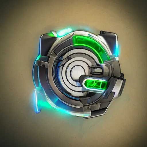 Image similar to photorealistic omnitrix from ben 1 0, 3 d render, cycles, cinematic, unreal engine 5