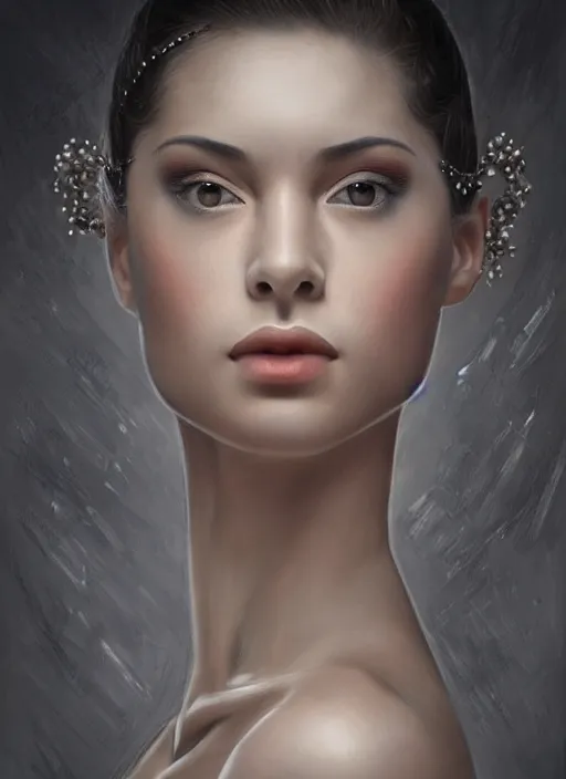 Image similar to hyperrealistic photography of a highly detailed and symmetrical gorgeous hispanic female ballerina in the style of vargas and wlop, highly detailed, face symmetry, masterpiece, award - winning, sharp focus, intricate concept art, ambient lighting, 8 k, artstation