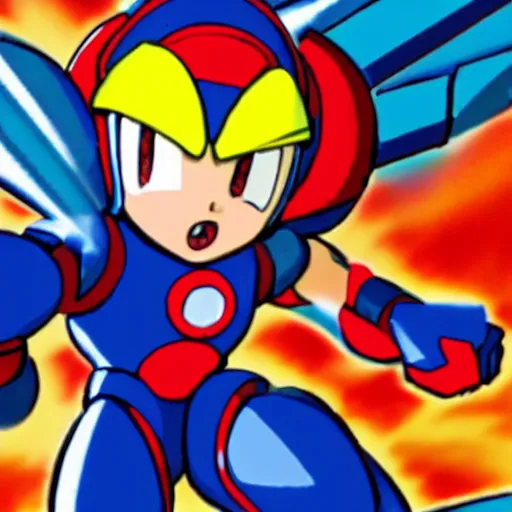 Prompt: Mega man