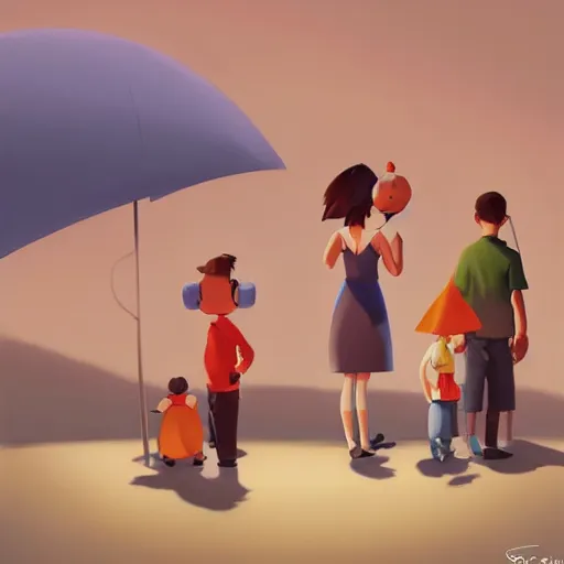 Prompt: goro fujita ilustration cheerful family preparing the excursion of a lifetime, painting by goro fujita, sharp focus, highly detailed, artstation