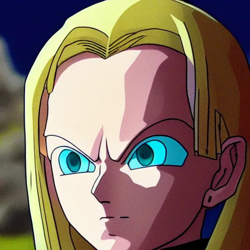 Prompt: a closeup detailed portrait of Android 18 from Dragon Ball Z, anime masterpiece by Studio Ghibli, 8k, sharp high quality anime