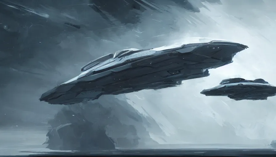 Prompt: concept art by jama jurabaev, cinematic shot, trending on artstation, high quality, brush stroke, hyperspace, grey colors, spaceship, masterpiece