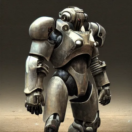 Image similar to power armor, photorealistic