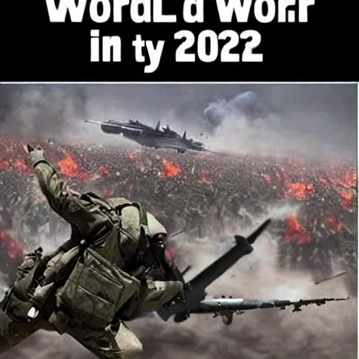 Prompt: world war 3 in 2 0 2 2