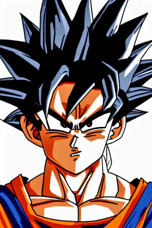 Image similar to goku, ultra detailed, digital art, 8 k, character, realistic, portrait, hyperrealistic