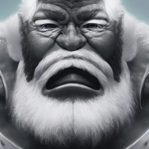 Prompt: Santa Claus is The Hulk, hyperdetailed, artstation, cgsociety, 8k