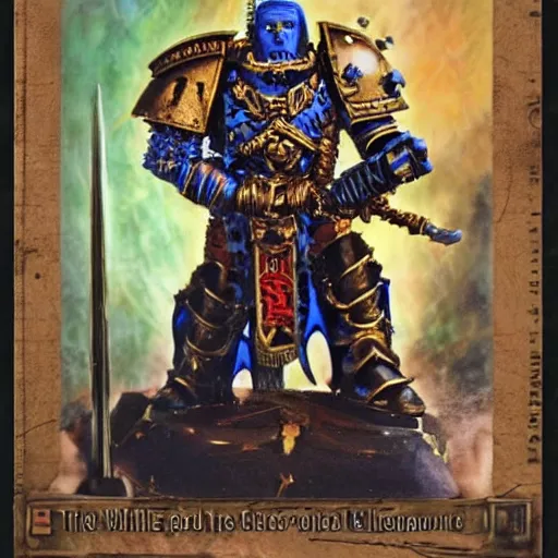 Prompt: joe biden as the emperor of mankind from warhammer 4 0 k, portrait