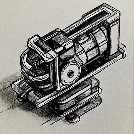 Prompt: “sketch of machine”