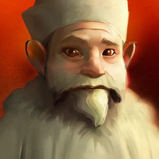 Prompt: Portrait of a gnome called Eldon, who is a young wizard that studied at the School of Abjuration, art by argerm and greg rutkowski, trending on artstation.