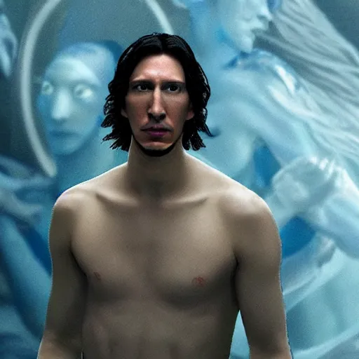 Prompt: adam driver in avatar as a navi