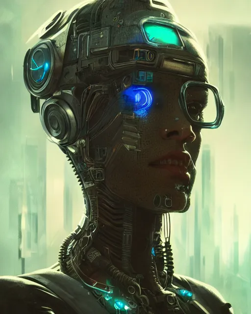 Image similar to portrait of a cyberpunk cyborg. sci - fi, intricate abstract upper body intricate, wlop, concept art, octane render, deviantart, greg rutkowski, cinematic, key art, hyperrealism,