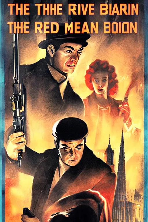 Prompt: the third man ( 1 9 4 9 ) movie poster in the style of red faction ii ( 2 0 0 2 ) ps 2 cover art