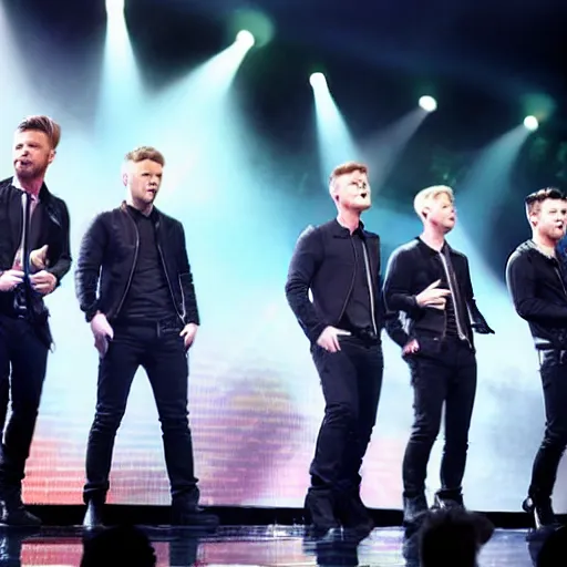 Image similar to westlife on stage